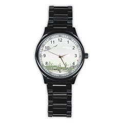 Abstract-background-children Stainless Steel Round Watch by Cowasu