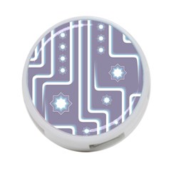 Pattern-non-seamless-background 4-port Usb Hub (two Sides) by Cowasu