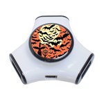 Bat pattern 3-Port USB Hub Front