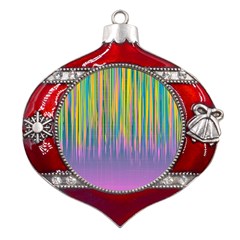 Background-colorful-texture-bright Metal Snowflake And Bell Red Ornament by Cowasu