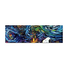Dog Cartoon Starry Night Print Van Gogh Parody Sticker (bumper) by Sarkoni