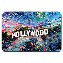 Hollywood Art Starry Night Van Gogh Large Doormat by Sarkoni