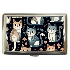 Cats Pattern Cigarette Money Case by Valentinaart