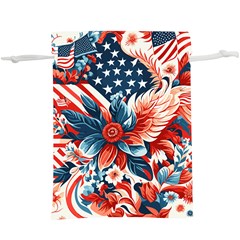 America Pattern Lightweight Drawstring Pouch (xl) by Valentinaart