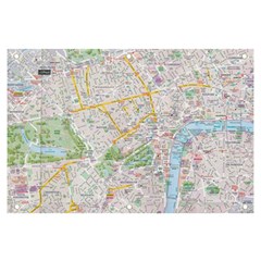 London City Map Banner And Sign 6  X 4  by Bedest