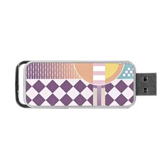 Abstract Shapes Colors Gradient Portable Usb Flash (two Sides) by Ravend