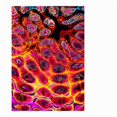 Fractal Black Texture Wallpaper Art Design Small Garden Flag (two Sides) by Ravend