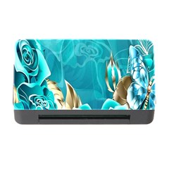 Crystal Butterfly, Floral, Flower, Girly, Gold, Golden, Pretty Memory Card Reader With Cf by nateshop