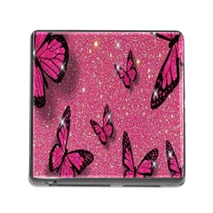 Butterfly, Girl, Pink, Wallpaper Memory Card Reader (square 5 Slot) by nateshop