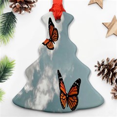 Aesthetic Butterfly , Butterflies, Nature, Christmas Tree Ornament (two Sides) by nateshop