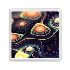 Psychedelic Trippy Abstract 3d Digital Art Memory Card Reader (square) by Bedest