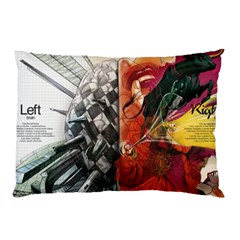 Left And Right Brain Illustration Splitting Abstract Anatomy Pillow Case by Bedest
