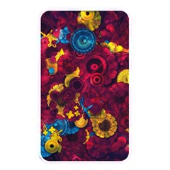 Psychedelic Digital Art Colorful Flower Abstract Multi Colored Memory Card Reader (rectangular) by Bedest
