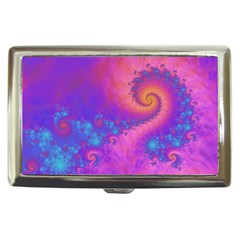 Fractal Art Artwork Magical Purple Cigarette Money Case by Proyonanggan