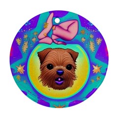 Chow Dog – Round Ornament by mydreamshopping