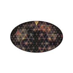 Abstract Psychedelic Geometry Andy Gilmore Sacred Sticker Oval (100 Pack) by Sarkoni