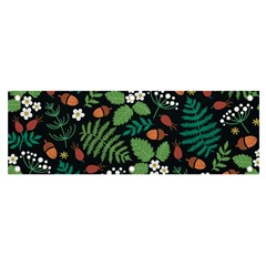 Pattern Forest Leaf Flower Motif Banner And Sign 6  X 2  by Sarkoni