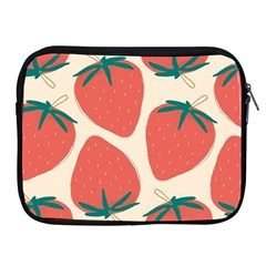 Seamless Strawberry Pattern Vector Apple Ipad 2/3/4 Zipper Cases by Grandong