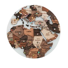 3d Vintage World Map Mini Round Pill Box (pack Of 3) by Grandong