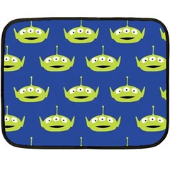 Alien Pattern Two Sides Fleece Blanket (mini) by Ndabl3x