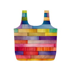 Rainbow Wood Full Print Recycle Bag (s) by zappwaits