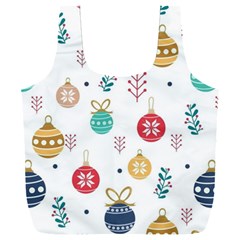 Cute Christmas Pattern Full Print Recycle Bag (xxl) by Grandong