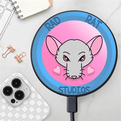 Rad Rat Studios Logo Wireless Fast Charger(black) by radratstudios