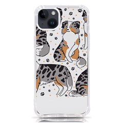 Australian Shepherd Dog T- Shirt Australian Shepherd Dog Illustration T- Shirt Iphone 14 Plus Tpu Uv Print Case by hizuto
