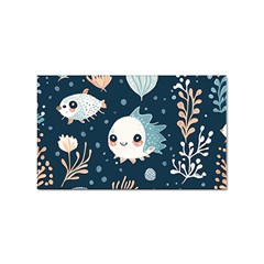 Fish Pattern Sticker Rectangular (100 Pack) by Valentinaart