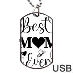 Best Mom Ever Gift T- Shirt Best Knitting Mom Ever T- Shirt Yoga Reflexion Pose T- Shirtyoga Reflexion Pose T- Shirt Dog Tag Usb Flash (one Side) by hizuto