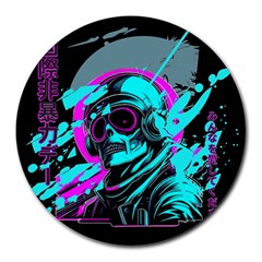 Aesthetic Art  Round Mousepad by Internationalstore