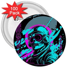 Aesthetic Art  3  Buttons (100 Pack)  by Internationalstore