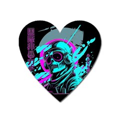 Aesthetic Art  Heart Magnet by Internationalstore