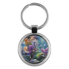 Abstract Blossoms  Key Chain (round) by Internationalstore
