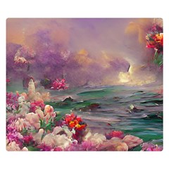 Abstract Flowers  Premium Plush Fleece Blanket (small) by Internationalstore