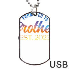 Brother To Be T- Shirt Promoted To Brother Established 2023 Sunrise Design Brother To Be 2023 T- Shi Yoga Reflexion Pose T- Shirtyoga Reflexion Pose T- Shirt Dog Tag Usb Flash (two Sides) by hizuto