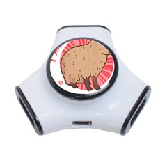 Capybara Art T- Shirt I Just Really Like Capybaras O K  T- Shirt Yoga Reflexion Pose T- Shirtyoga Reflexion Pose T- Shirt 3-port Usb Hub by hizuto
