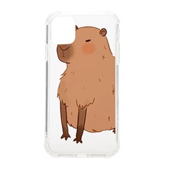 Capybara T- Shirt Cute Capybara Illustration T- Shirt (3) Yoga Reflexion Pose T- Shirtyoga Reflexion Pose T- Shirt Iphone 11 Tpu Uv Print Case by hizuto