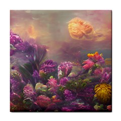 Floral Blossoms  Tile Coaster by Internationalstore
