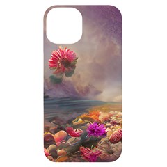 Floral Blossoms  Iphone 14 Black Uv Print Case by Internationalstore