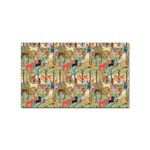 Animal Forest Pattern Sticker Rectangular (10 pack) Front