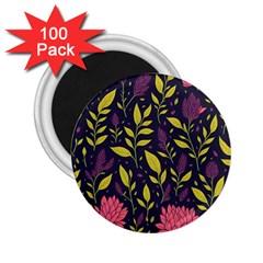 Flower Pattern Design 2 25  Magnets (100 Pack)  by Pakjumat