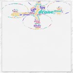 Drone Racing Word Cloud T- Shirt F P V Freestyle Drone Racing Word Cloud T- Shirt Canvas 16  x 16  15.2 x15.41  Canvas - 1