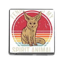 Fennec Fox T- Shirt Fennec Fox Is My Spirit Animal T- Shirt Memory Card Reader (square 5 Slot) by ZUXUMI