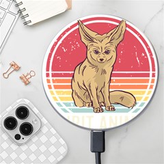 Fennec Fox T- Shirt Fennec Fox Is My Spirit Animal T- Shirt Wireless Fast Charger(white) by ZUXUMI