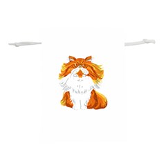 Persian Cat T-shirtwhite Look Calm Persian Cat 06 T-shirt (1) Lightweight Drawstring Pouch (l) by EnriqueJohnson