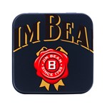 Jim Beam Square Metal Box (Black) Front