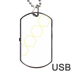 Abstract Hexagon Pattern T- Shirt Abstract Hexagon Pattern T- Shirt Dog Tag Usb Flash (one Side) by EnriqueJohnson