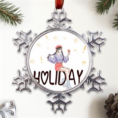 Holiday Metal Large Snowflake Ornament by SychEva