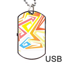 African Patterns T- Shirt Africa Is My Dna T- Shirt Dog Tag Usb Flash (one Side) by EnriqueJohnson